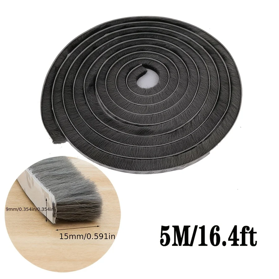 5m Door and window sealing strips window wool strips aluminum alloy sliding windows wardrobe soundproof strips home furnishings