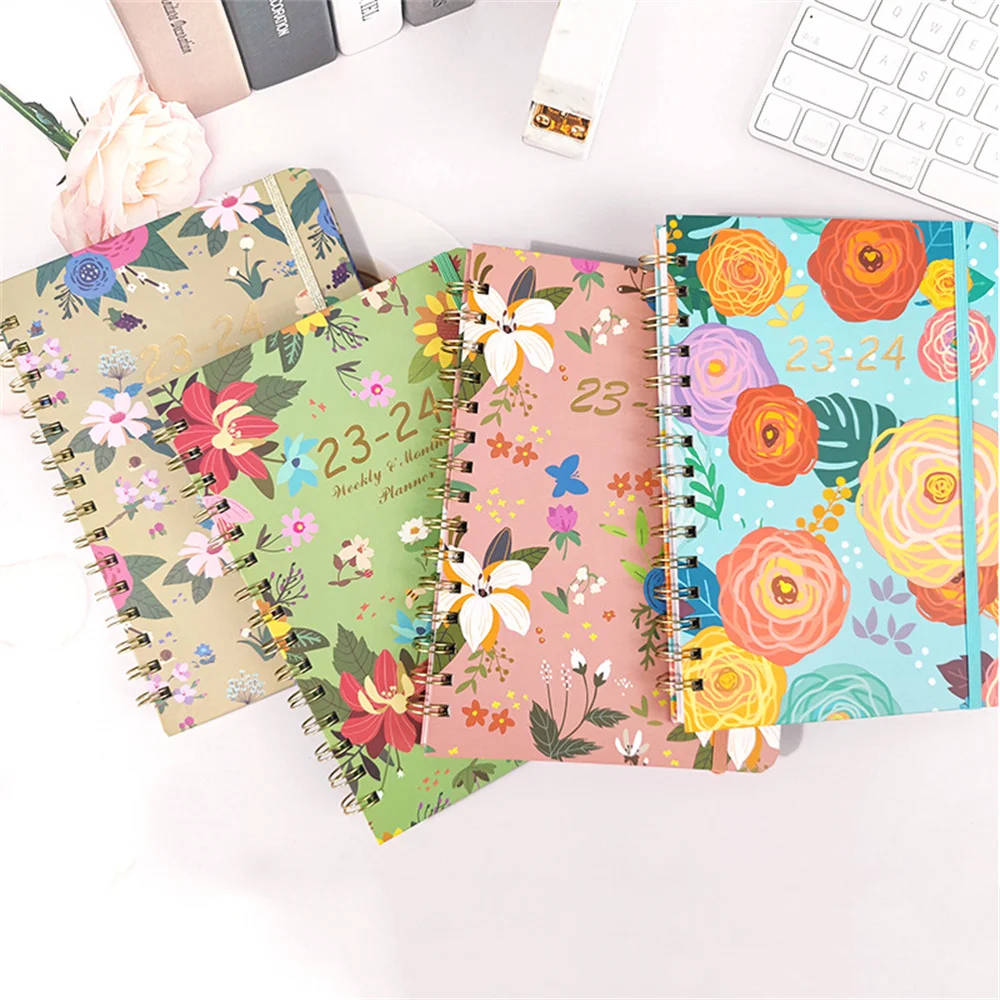 

A5 Notebook Portable Schedule Book Daily Planner English Notepad Personal Appointment Organizer Sketchbook Graffiti Notebook