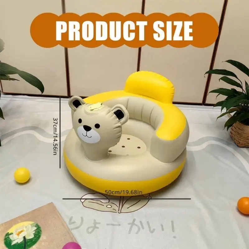 مقعد قابل للنفخ لممارسة الجلوس على الأطفال، خفيف الوزن ومدمج، كرسي PVC قابل للطي، أريكة قابلة للطي للرضع فوق 6 أشهر 24BE #6