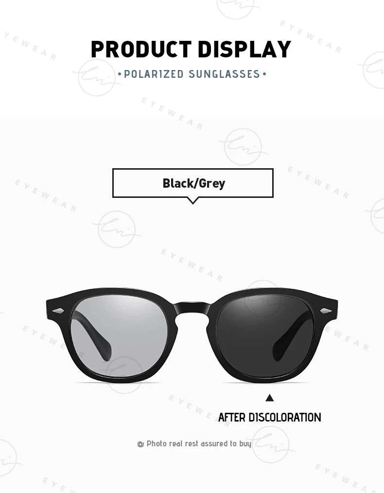 LM NEUE Mode Photochrome Sonnenbrille Frauen Männer Polarisierte Blau Brillen Drivign Outdoor UV Schutz Brillen gafas de sol mujer – Detail 14
