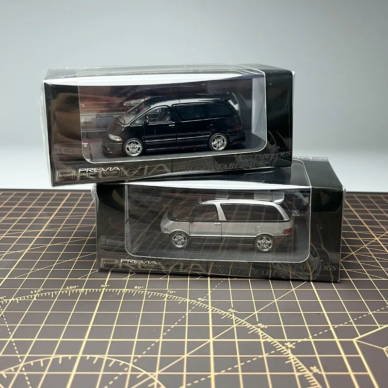 Mortal Diecast 1/64 Schaal PREVIA RV Auto Model Legering PREVIA Van Speelvoertuigen Model Statische Collectie Ornament
