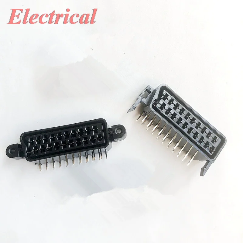 Dual Row Pin 21 Way PCB Mount For Scart Socket With Lug 21 Pin Vertical Type UsedIn CD Player/Satellite Receivers/TV set