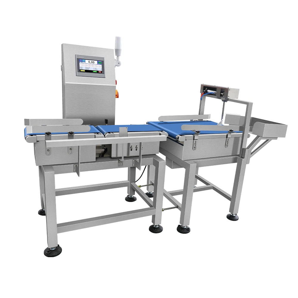 High-Speed Food Weighing Checkweigher Machine 1-50kg Customized Level Sorting