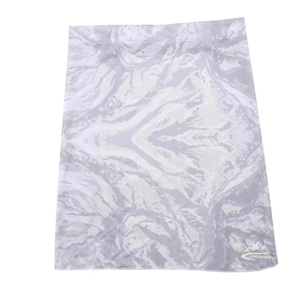 Elastic Fitness Elastic Headband Breathable Face Mask Sun Protection Headband for The Neck Lengthened Brim Ice Silk
