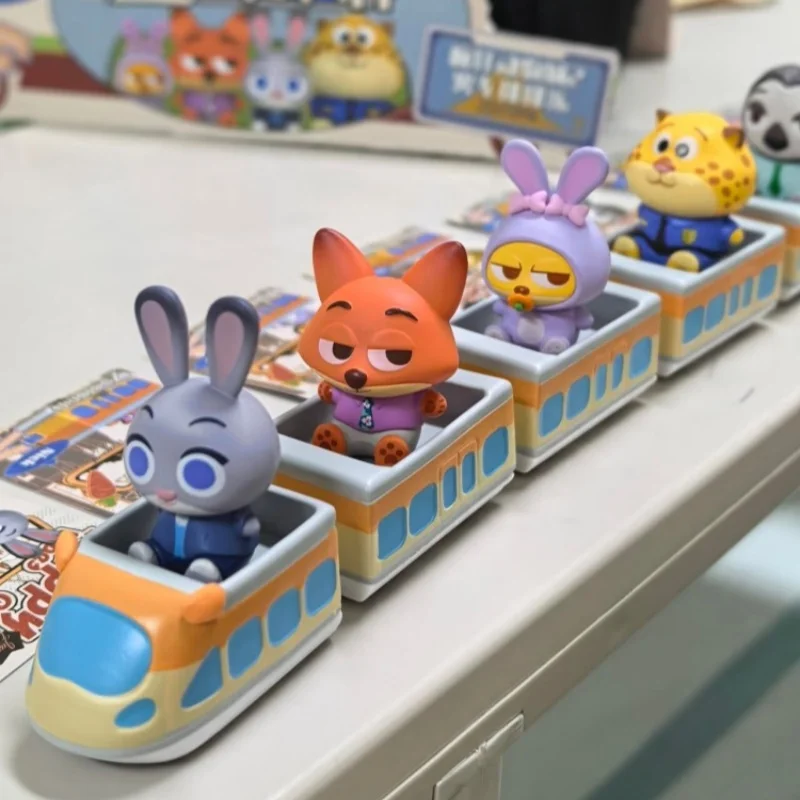 

Zootopia Happy Train Series Blind Box Anime Action Dolls Anime Merchandise Ornament Cute Birthday Gift In Stock