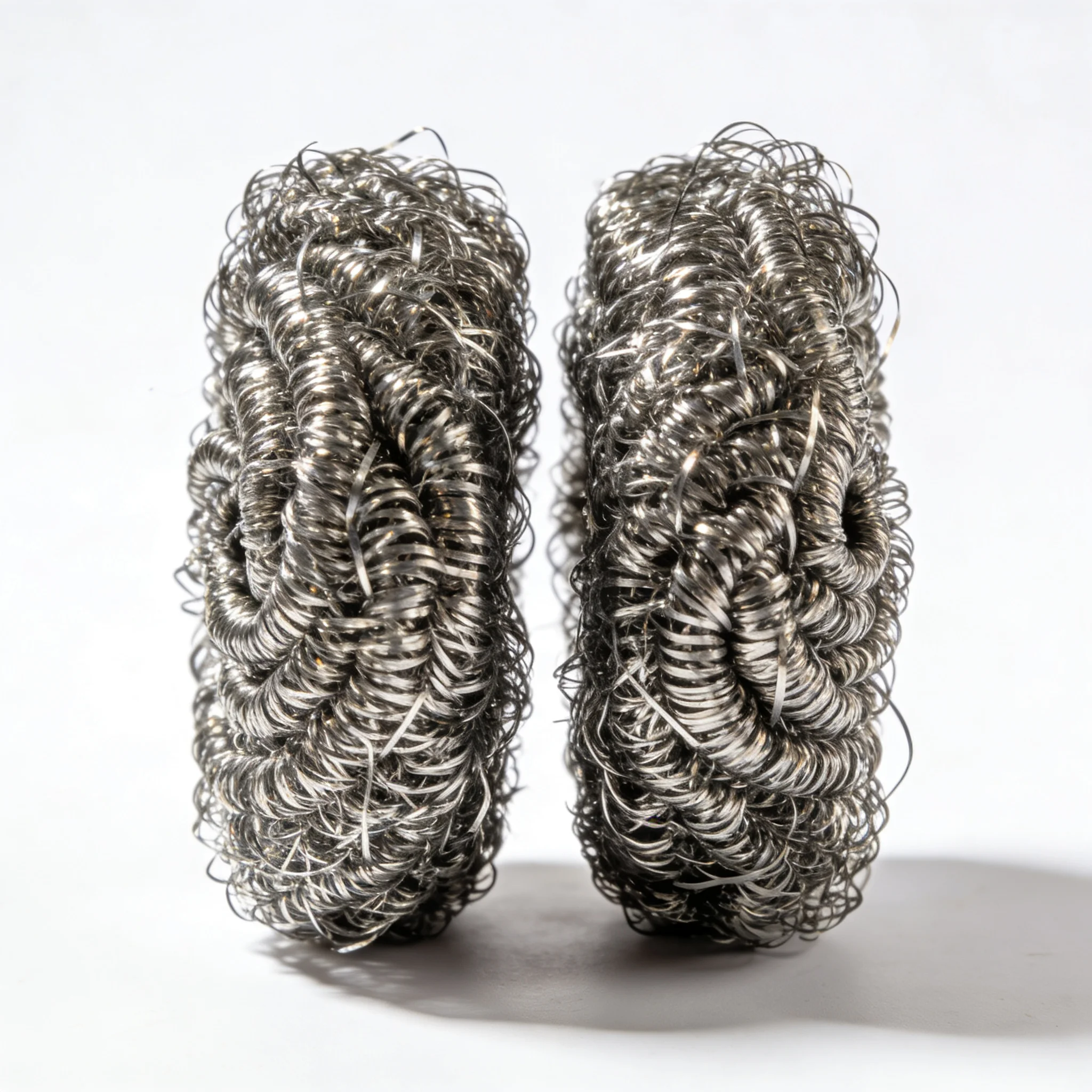 

2-Pack Heavy-Duty Steel Wool Scrubbers - Rust-Proof Metal Scrubbers for Pot Scrubbing, Kitchen Cleaning & Household Use