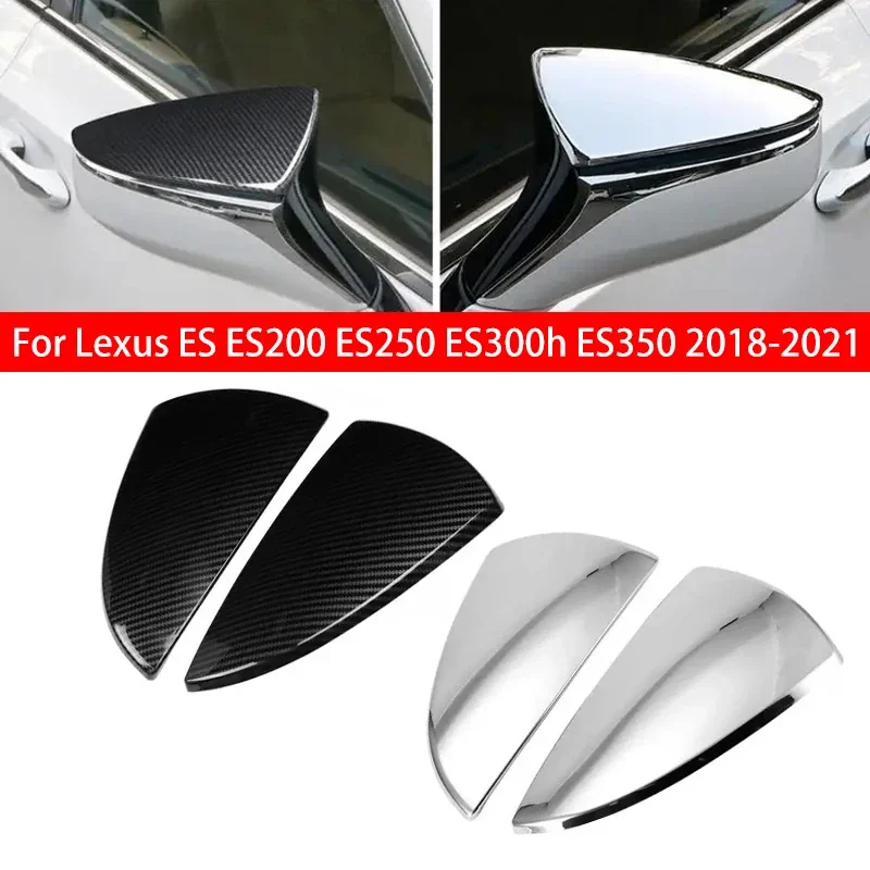 

For Lexus ES ES200 ES250 ES300h ES350 2018-2021 Car Rear View Door Mirror Cover Wing Exterior Sticker Side Shell Caps Trim Case