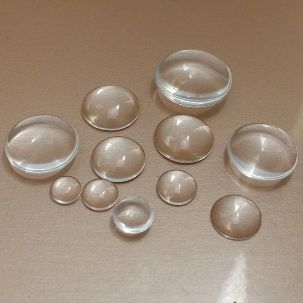 

120pcs Glass Dome Cabochons Crystal Clear Round Craft Transparent Photo Pendant Jewelry Accessories DIY Projects