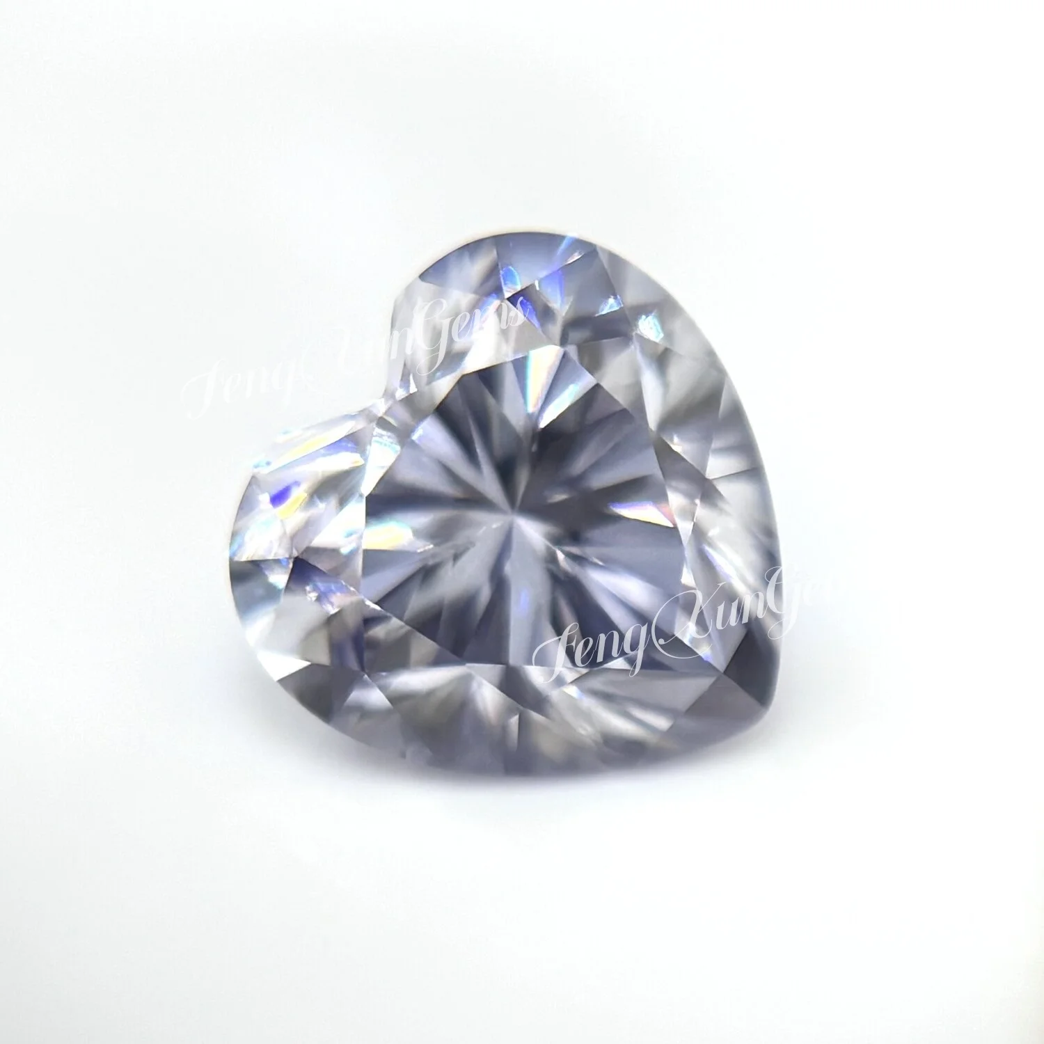 

100% Real Loose Moissanite Diamonds vvs1 Heart Lavender 0.1ct to 5.0ct Gemstones with GRA Certificate Excellent Cut for inlay