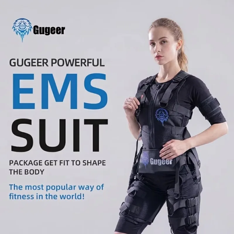 Professional Standing EMS Training Suit with US/CN Plug Waterproof Muscle Recovery & Body Shaping Workout Clothes