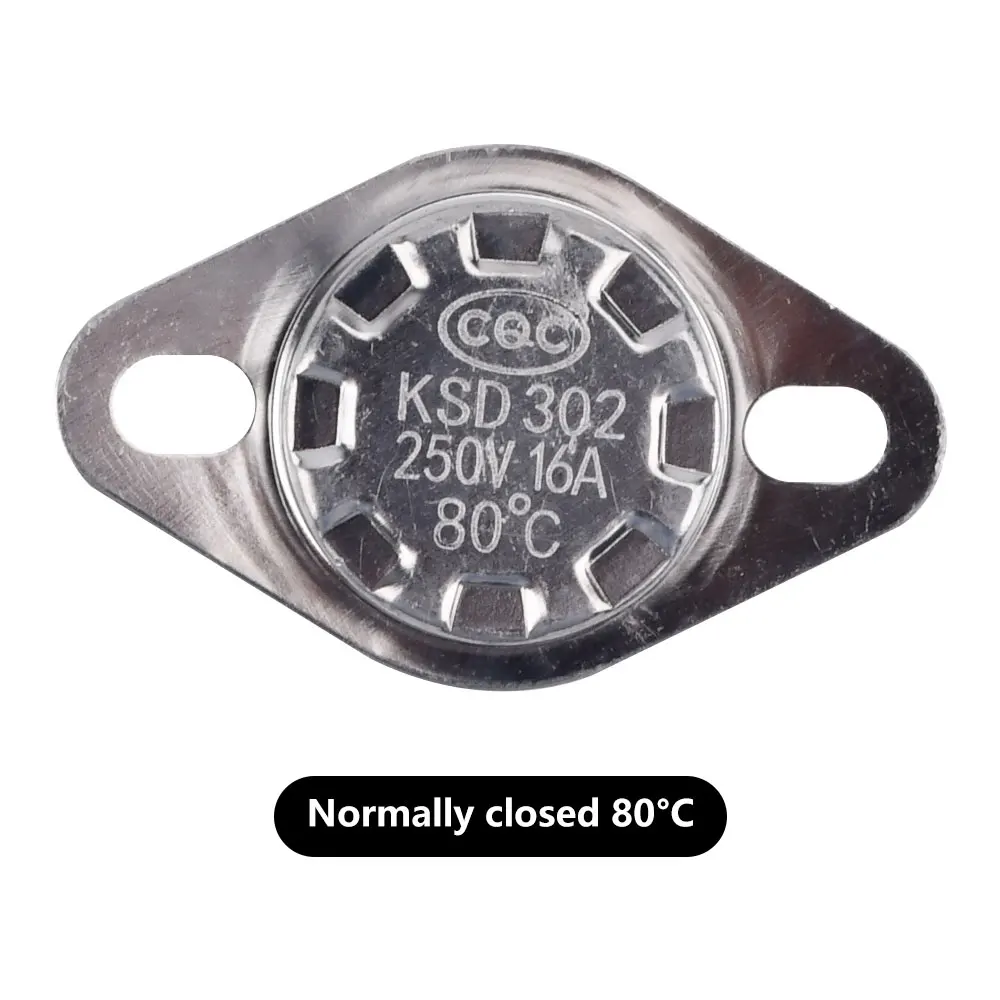 1pcs termostato bimetálico do controle térmico 50 ~ 150C do interruptor 16A 250V da temperatura KSD302 do grau Celsius manual restauram o termostato