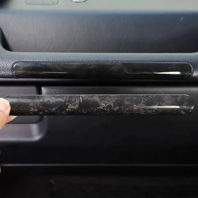 

For Mercedes Benz G Class W463 07-18 Real Carbon Fiber Car Copilot Glove Box Handle Cover Trim Stickers Interior Car Accessories