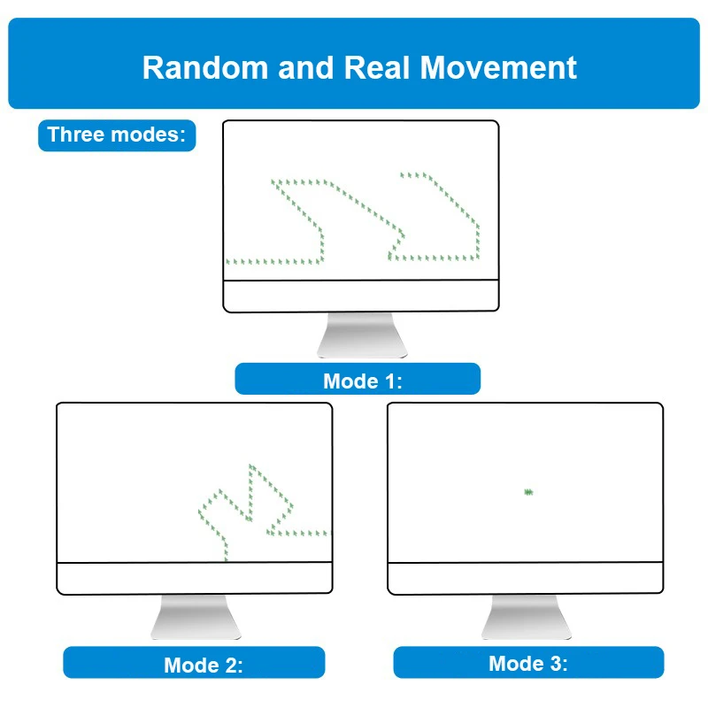 Mini-Maus-Jiggler USB-Maus-Mover Plug-and-Play unterstützt Multi-Track-Simulationen der Maus bewegung, um das Eindringen in den Schlaf zu verhindern