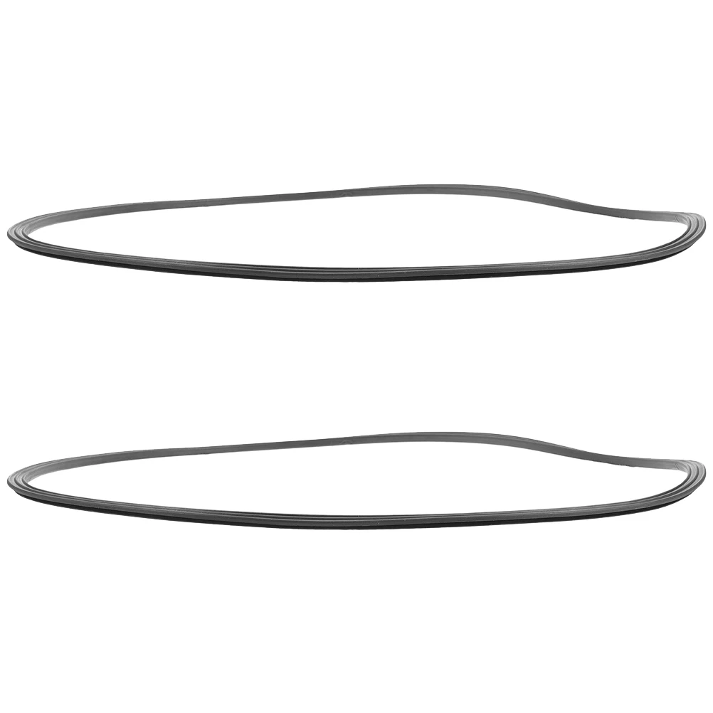 

2 Pcs Rubber Chassis Bar Chair Ring Stool Strip Accessories Hose Feet Floor Protectors