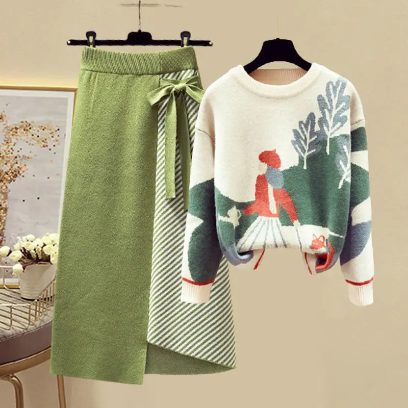 New pullover autumn and winter cartoon sweater for women fashionable and versatile slimming