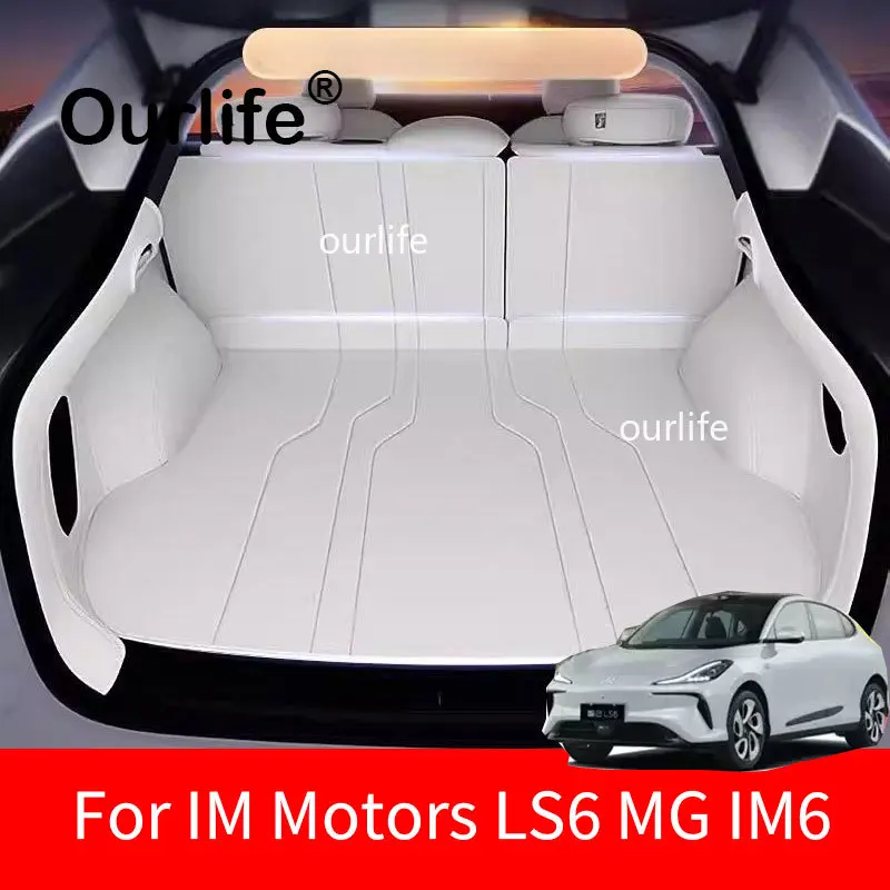 For IM Motors LS6 MG IM6 2026 2027 2025 Trunk Mats Leather Rear Cargo Waterproof Carpet Storage Pad Auto Interior Accessories