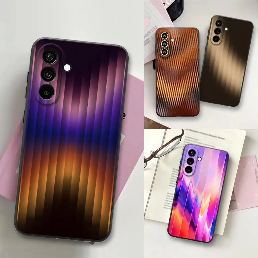 Case for Samsung Galaxy A57 A55 A37 A50 A25 A16 A73 A51 A15 A05 A06 Phone Cover A41 A53 A17 A70 A52 A36 Brown Geometric Pattern