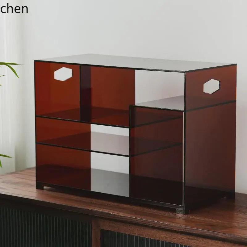 ZMLacrylic Bogu frame Duobao Pavilion shelf tea shed tea set storage simple tea room ornament