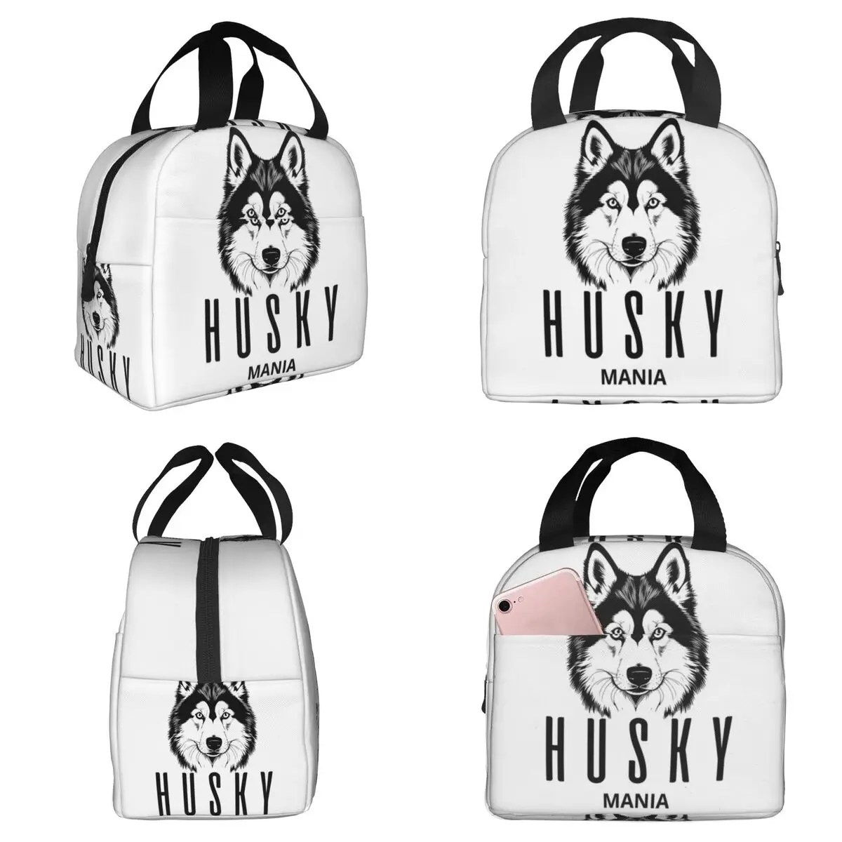 

SIBERIAN HUSKY MANIA Изолированная сумка для обеда для женщин, термосумка для офиса, портативный контейнер для еды