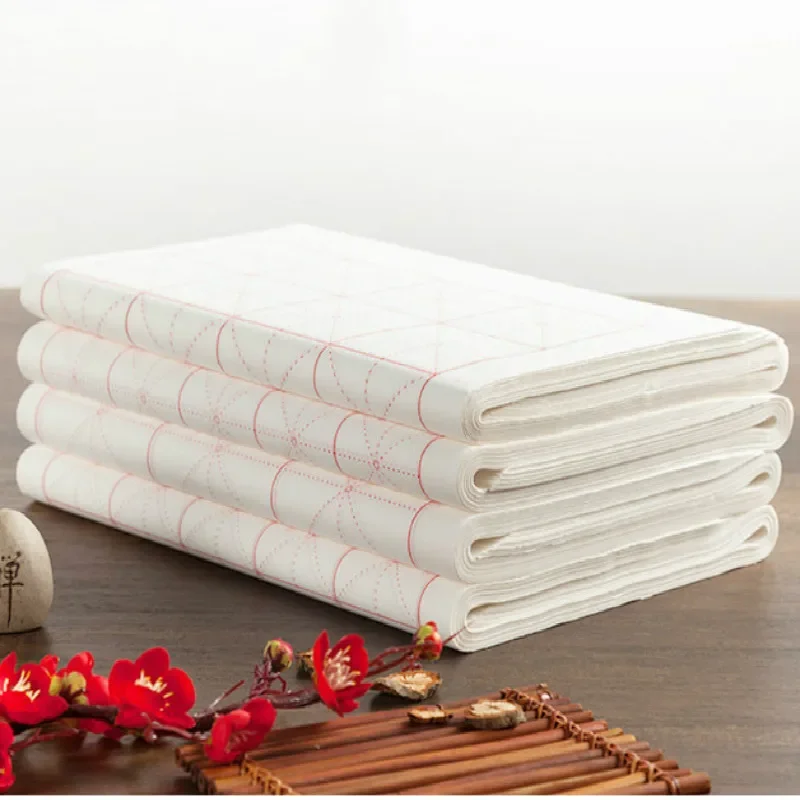 

Paper Papel Arroz for Beginner Chinese Half Ripe Calligraphy Regular Script Brush Calligraphy Practice Rice Paper Rijstpapier