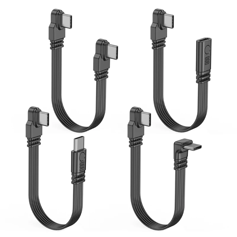 5-100cm Type C To Type C Converter Adapter Cable 45W Power Charging Data Wire Line