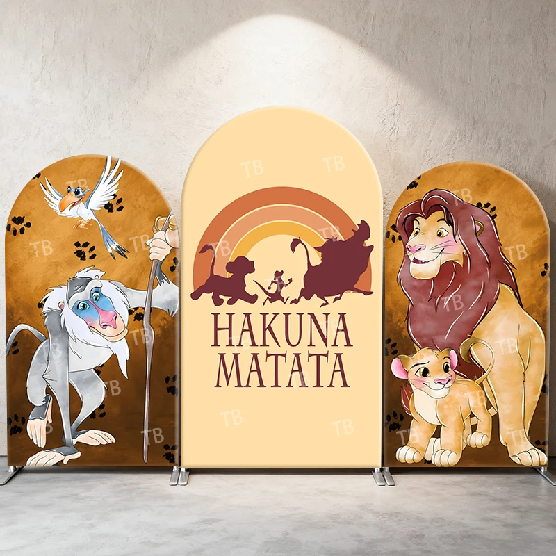 

The Lion King Arch Backdrop Cover Kids’ Party Simba & Mufasa Hakuna Matata Photograph Background Event Decor & Photo Booth Prop