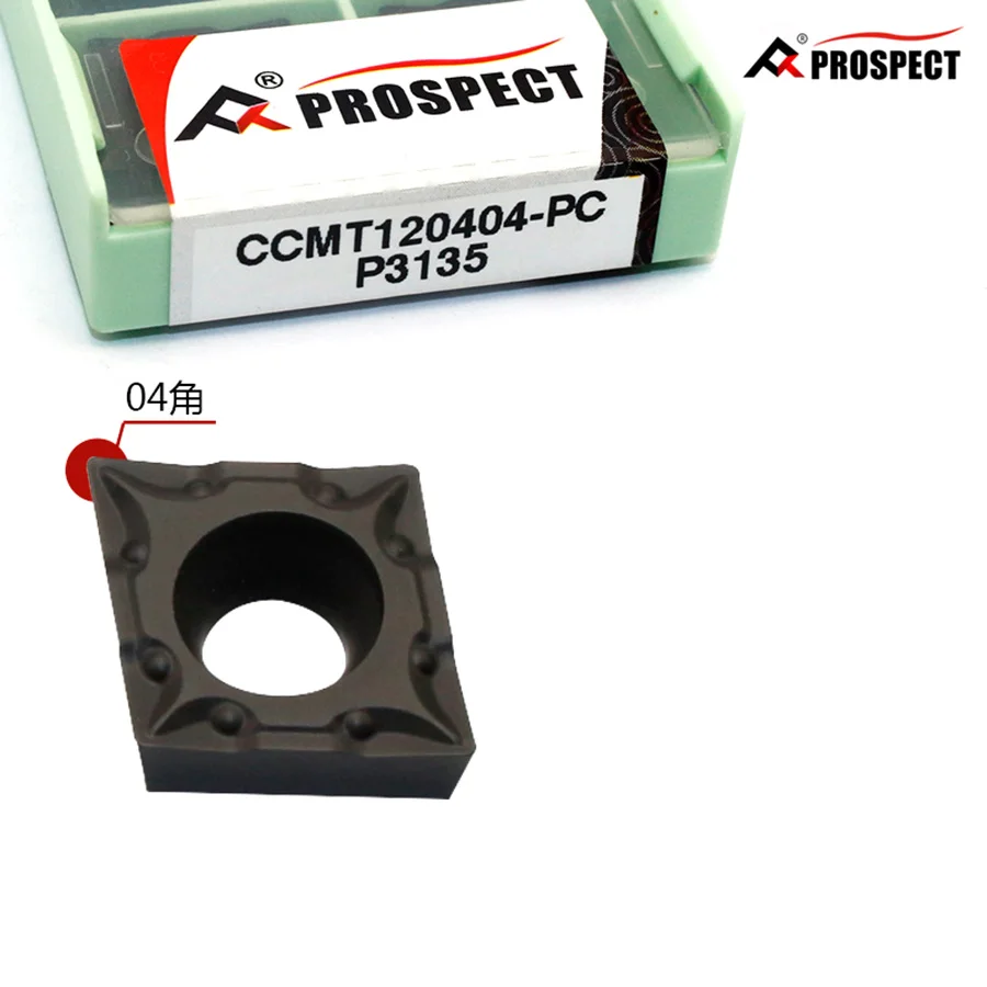 

High-quality Two-color Coating Wear-resistant Inserts CCMT120404/08-PC/PM-P3035/3135/8125 CNC Lathe Carbide Tool,For Steel Parts