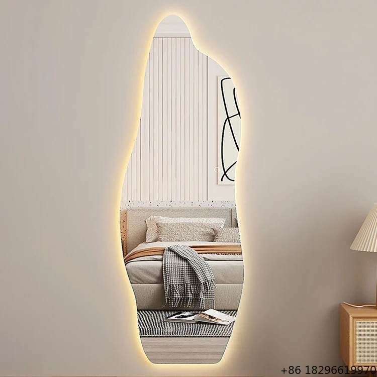

Custom Sublimation Irregular Wall Floor Mirror Personalized Full Length Body Mirror Set High End Decor For Bedroom Home