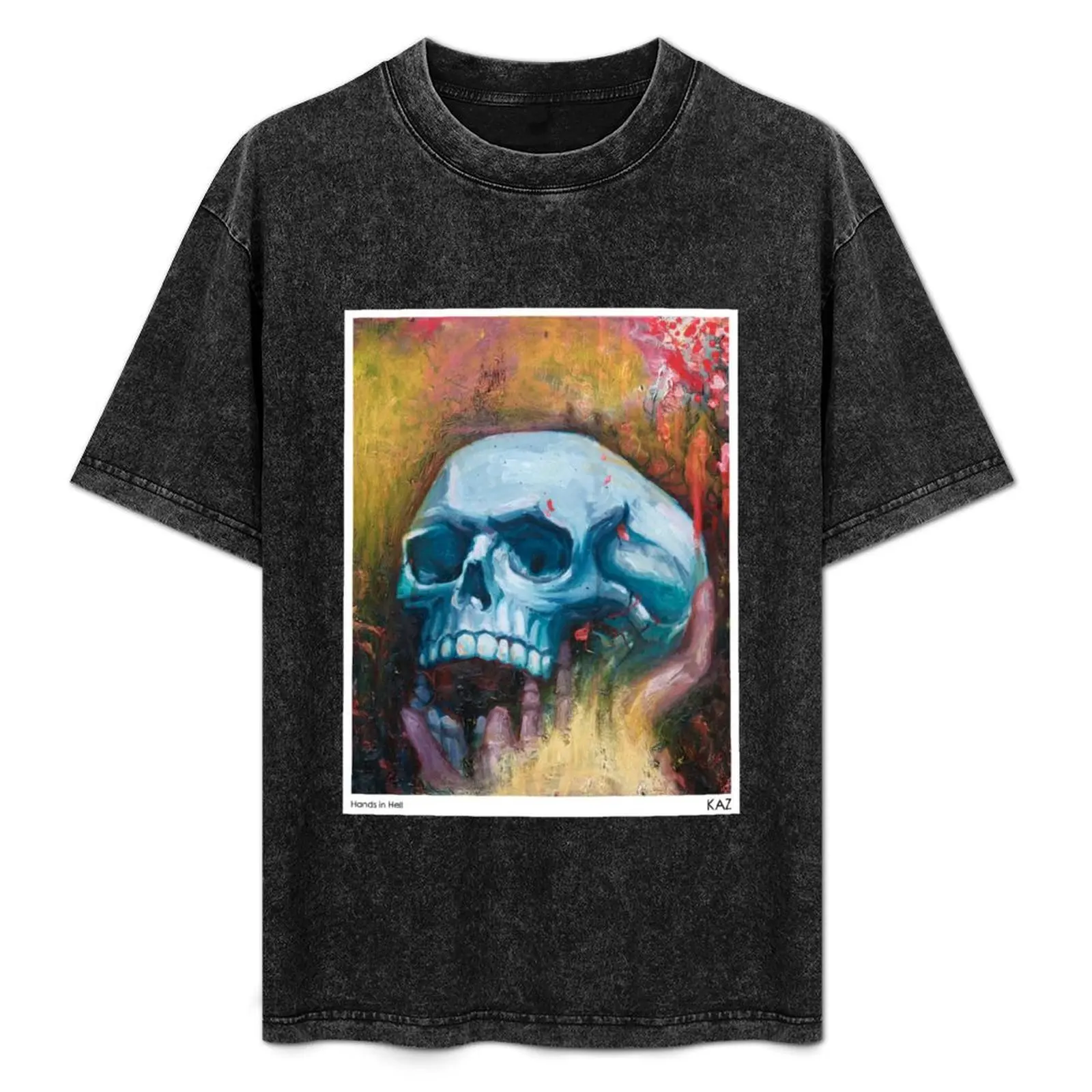 

Hands in Hell T-Shirt Relaxed Fit Casual Short Sleeve Top