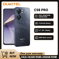 Oukitel C58 PRO smartphone 5150mAh Battery 24(6+18)GB+256GB 50MP Main Camera 6.7\