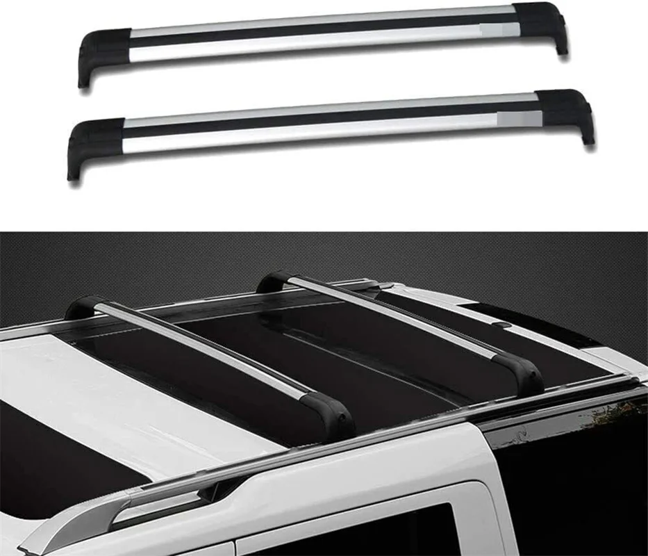 

2Pcs Aluminum Roof Rail Rack Cross Bars Crossbar Fits for Land Rover Discovery 3 Discovery 4 LR3 LR4 2003-2016