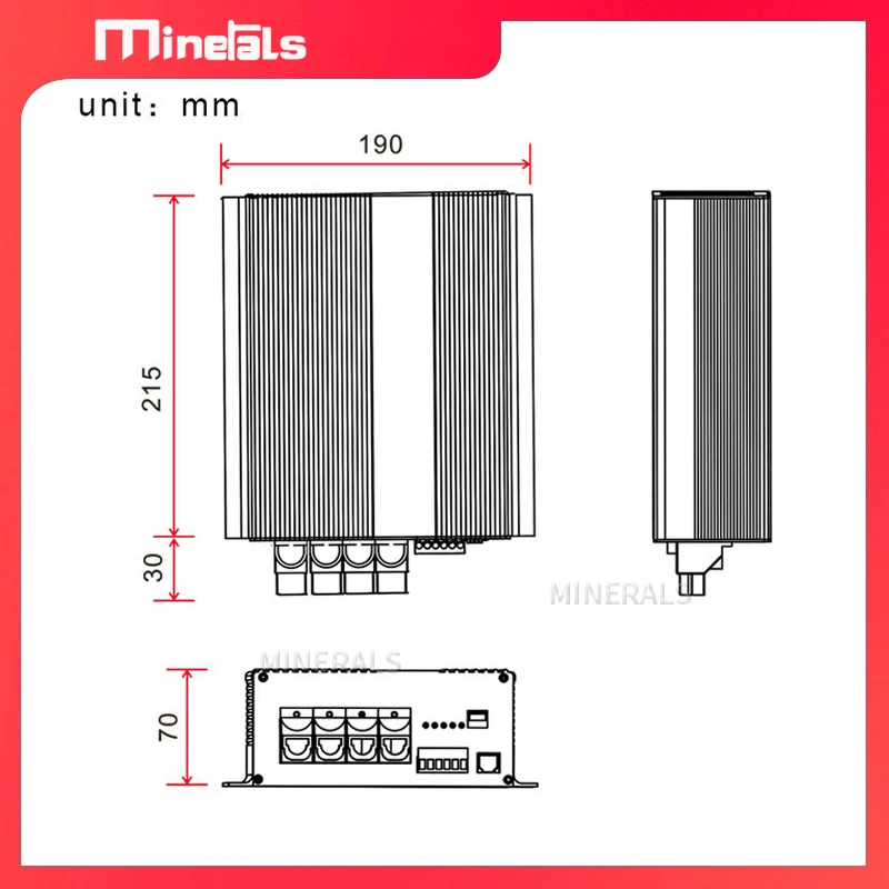 DC&MPPT 24V to 12V charger DC 60A MPPT 50 booster Suitable for RV boat DC solar charger