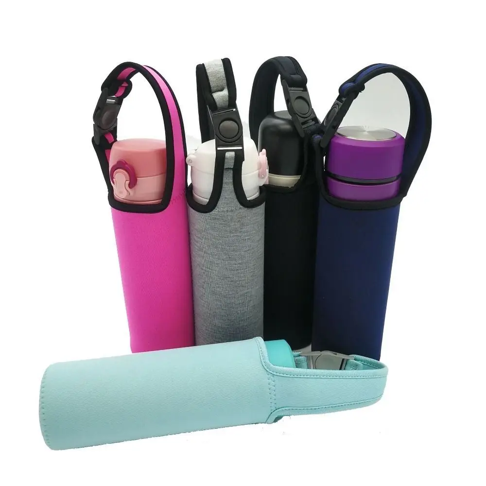 

Water Bottle Cover Adjustable Strap Outdoor Camping Thermal Insulation Cup Bag Pouch Portable Vacuum Cup Set Camping Accessories