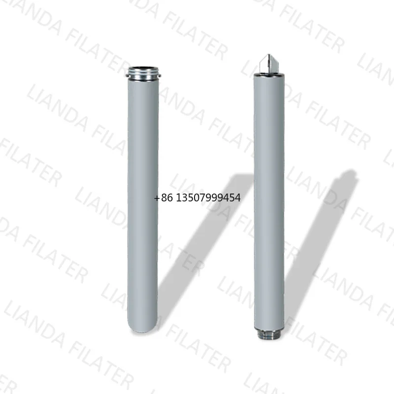 

LIANDA Filter OD 63 mm SS316L 100 Micron Sintered Stainless Steel Filter Cartridge - Hydraulic & Oil Filtration System