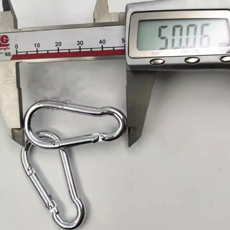 M4 M5 M6 M7 M8 M9 M10 M11 M12 304 Stainless Steel Carabiner Carbine Snap Hook Spring Buckle Quick Link Key Ring  ﻿