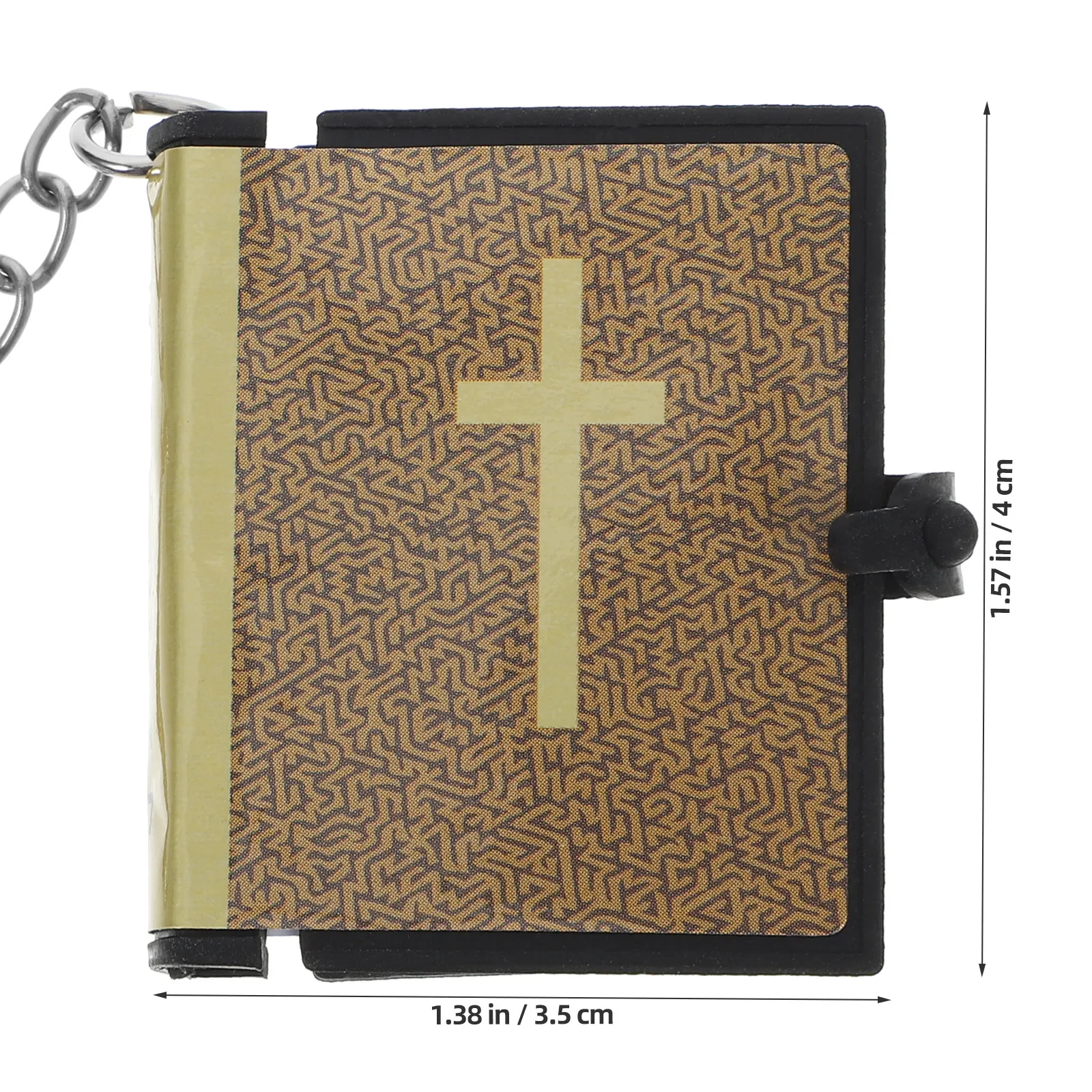 10Pcs Bible Pendant Keychain Miniature Book Key Ring Religious Gifts Bag Backpack Hanging Ornament Jesus Mini Bible Keychain