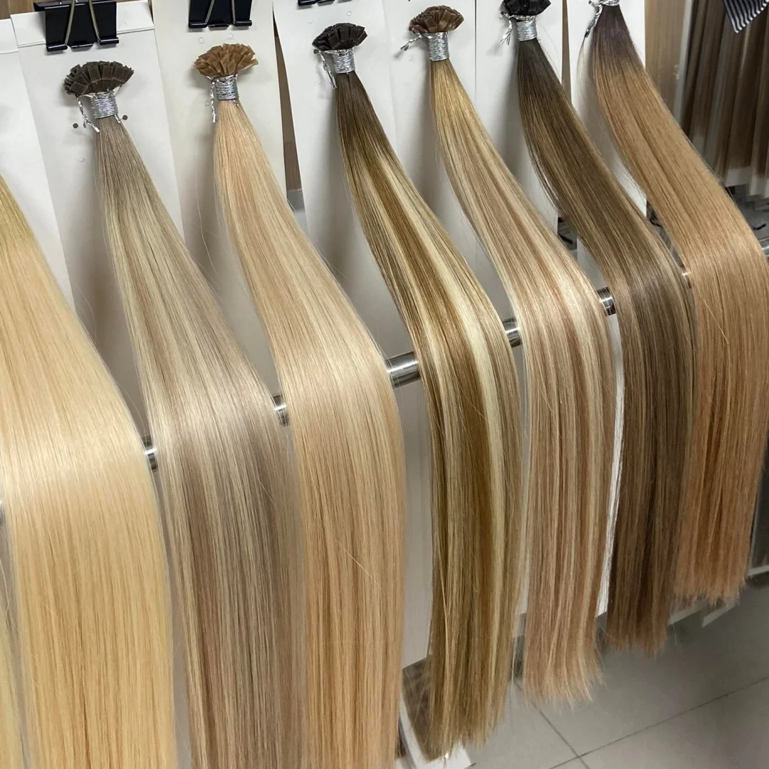 18-30inch Straight Keratin Flat Tip Capsule 100% Human Hair High Quality 12A Flat Tip Hair Extension Human Hair Ombre Natural