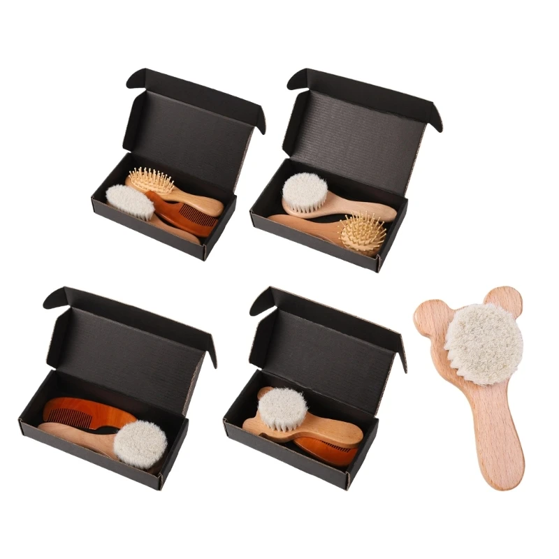 

Travel Friendly Lightweight Baby Comb & Bath Brush Set Easy Carry for Babty Care 15UB