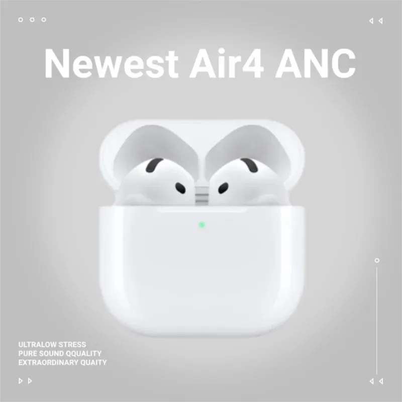 For IOS18 Headset 2024 Autumn Latest Air4 USBC Cable Pro Wireless Earphone Bluetooth Earbuds ANC Game Headset Sports Earphone