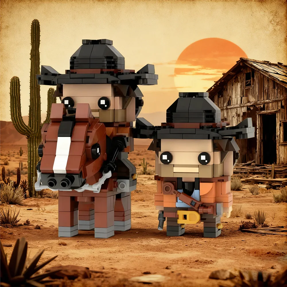 

Gobricks MOC Red Dead Redemption Arthur Morgan Bricks Model Arthur Morgan Action Figures Building Blocks Assembly Toys Kids Gift