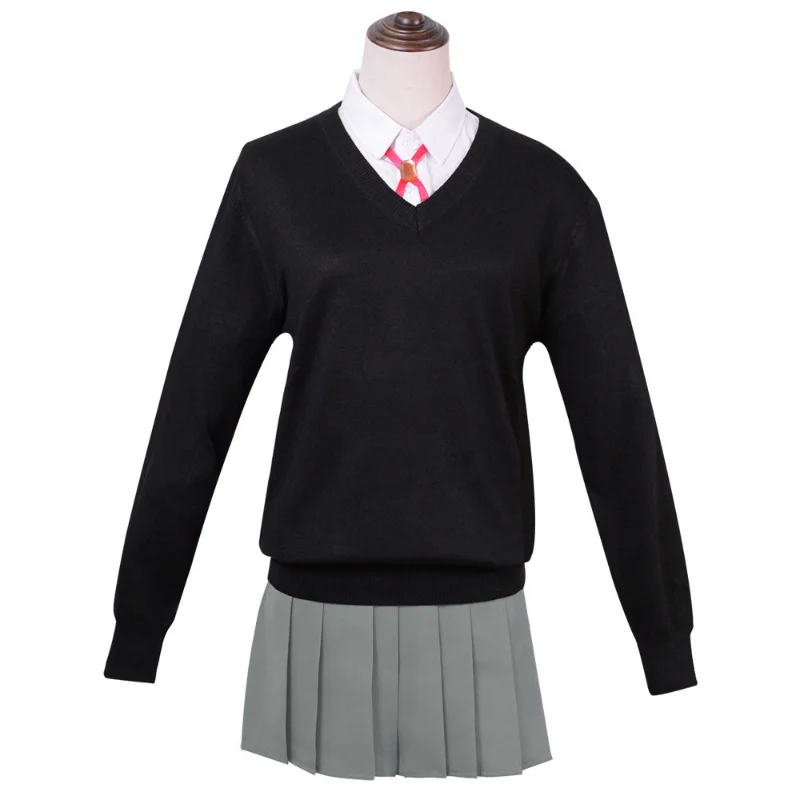 

New Anime Shikimori's Not Just A Cutie Cosplay Micchon Shikimori Shirt Skirts Full Set JK School Lovely Comic-con Clothing