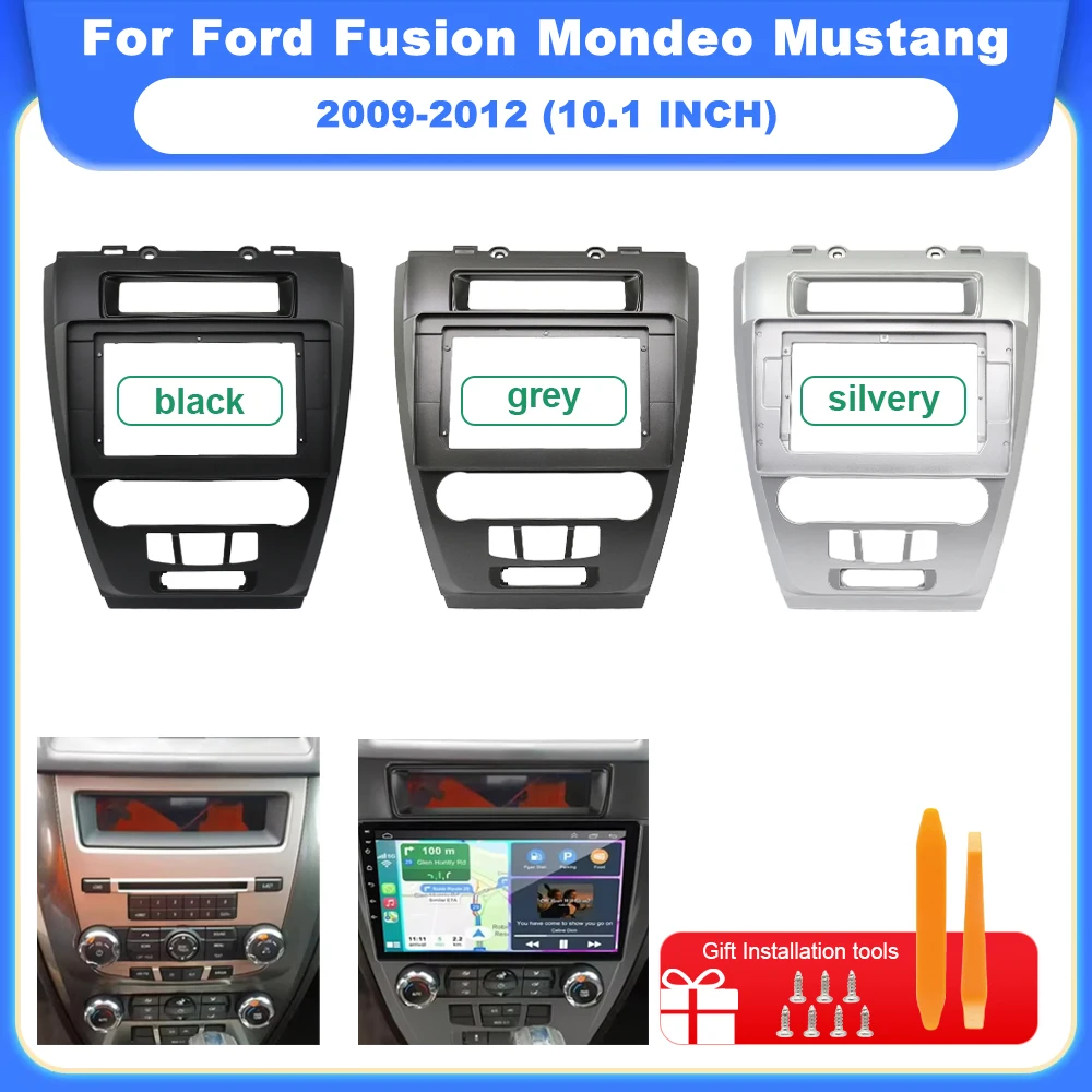 

Car Stereo 10.1 Inch Big Screen Fascia Frame Adapter For Ford Fusion Mondeo Mustang 2009-2012 Din Dash Audio Fitting Panel Frame