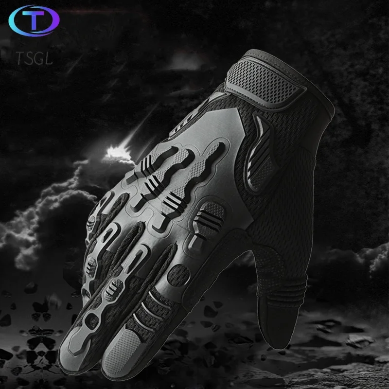 4 Color Tactical Gloves Half Finger Paintball Airsoft Shot Combat Anti-Skid Men Bicycle Full Finger Gloves Protective Gear