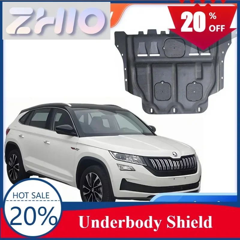 Подходит для защиты под двигателем Skoda Kodiaq GT 2019-2024, брызговик, крышка брызговика, защита под днищем, защитная крышка