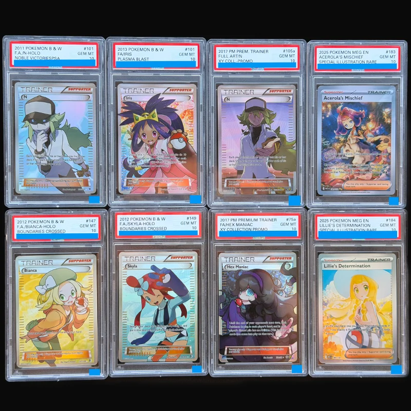 DIY 2025 Pokémon Mega En-Mega Evolution # 184 Lillie's Iris Determination Special Illustration Rare Grade 10 Collection Card Toy