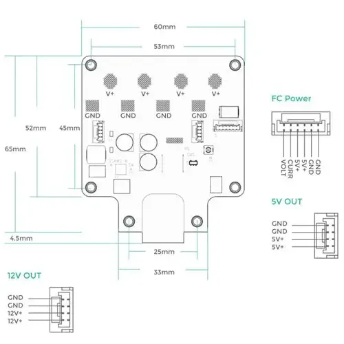 CUAV CPBD PRO 高電圧配電基板 V5 バージョン Pixhawk フライトコントローラー用 飛行機メーカー向け