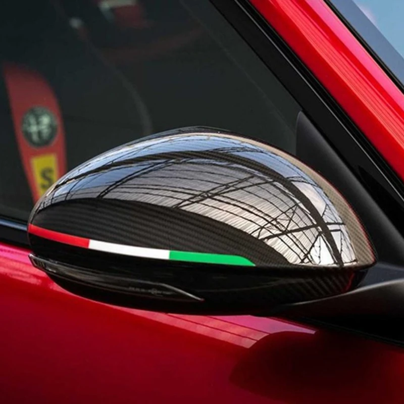 Car Rearview Mirror Decoration Garland Sticker For Alfa Romeo Giulia Stelvio 147 159 Giulietta Modification Accessories