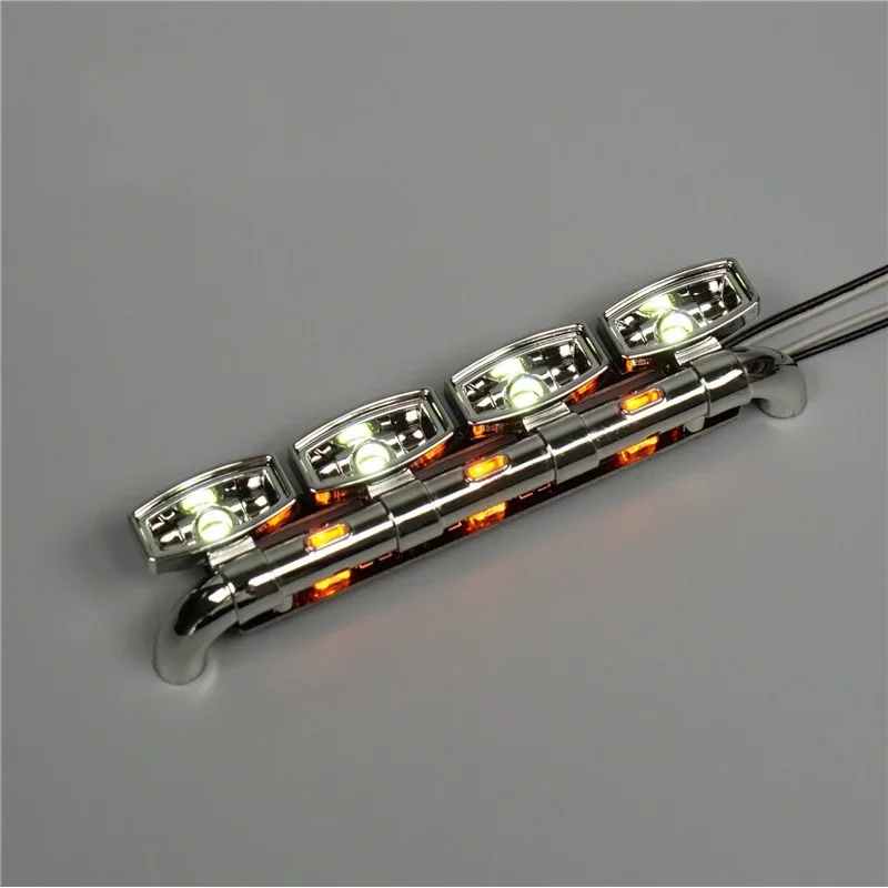 KXRC LED Front Face Spotlight PCB Lamp 7V for 1/14 Tamiya RC Truck Trailer Scania 770S 6X4 56368 Car Accessories DIY Parts