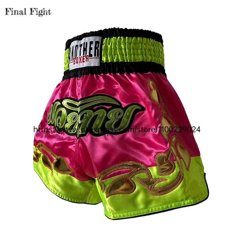 

Muay Thai Shorts Thai Boxing Pants for Men Women Children Quick-Dry Thailand MMA Jiu Jitsu Kickboxing Grappling Training Pants