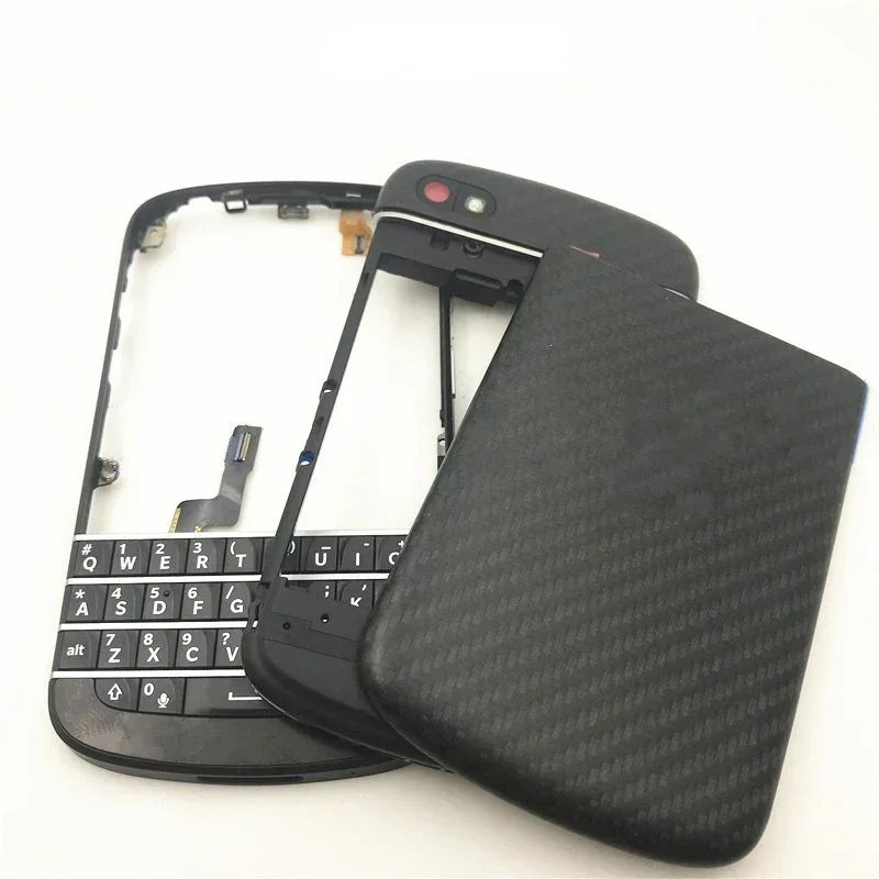 New for BlackBerry Q10 Full Complete Mobile Phone Housing + Frame Cover Case + English Keypad with Button